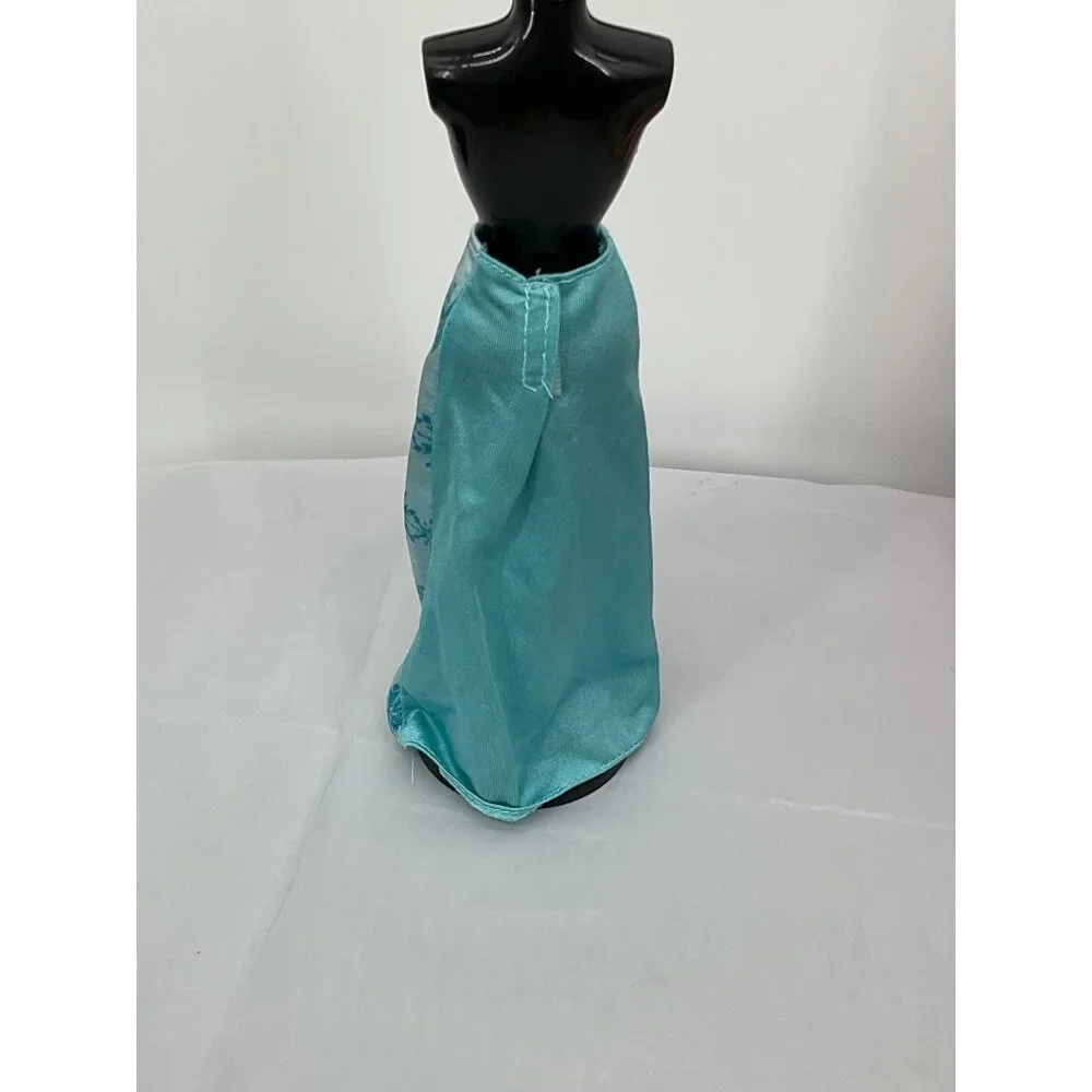 Disney Frozen Elsa Doll Skirt Blue Snowflake Satin Replacement Outfit Clothes
